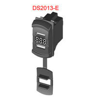 Dual Port USB Socket - 12-24V - DS2013-ER- ASM